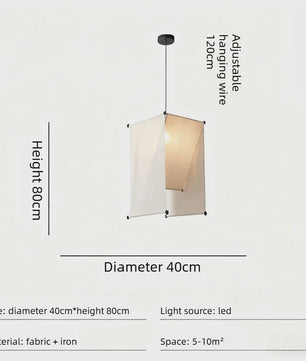 Japanse Stoffen Plafondlamp - Creatieve Hanglamp voor Hotel, Restaurant, Slaapkamer & Eetkamer