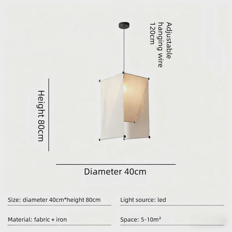 Japanse Stoffen Plafondlamp - Creatieve Hanglamp voor Hotel, Restaurant, Slaapkamer & Eetkamer