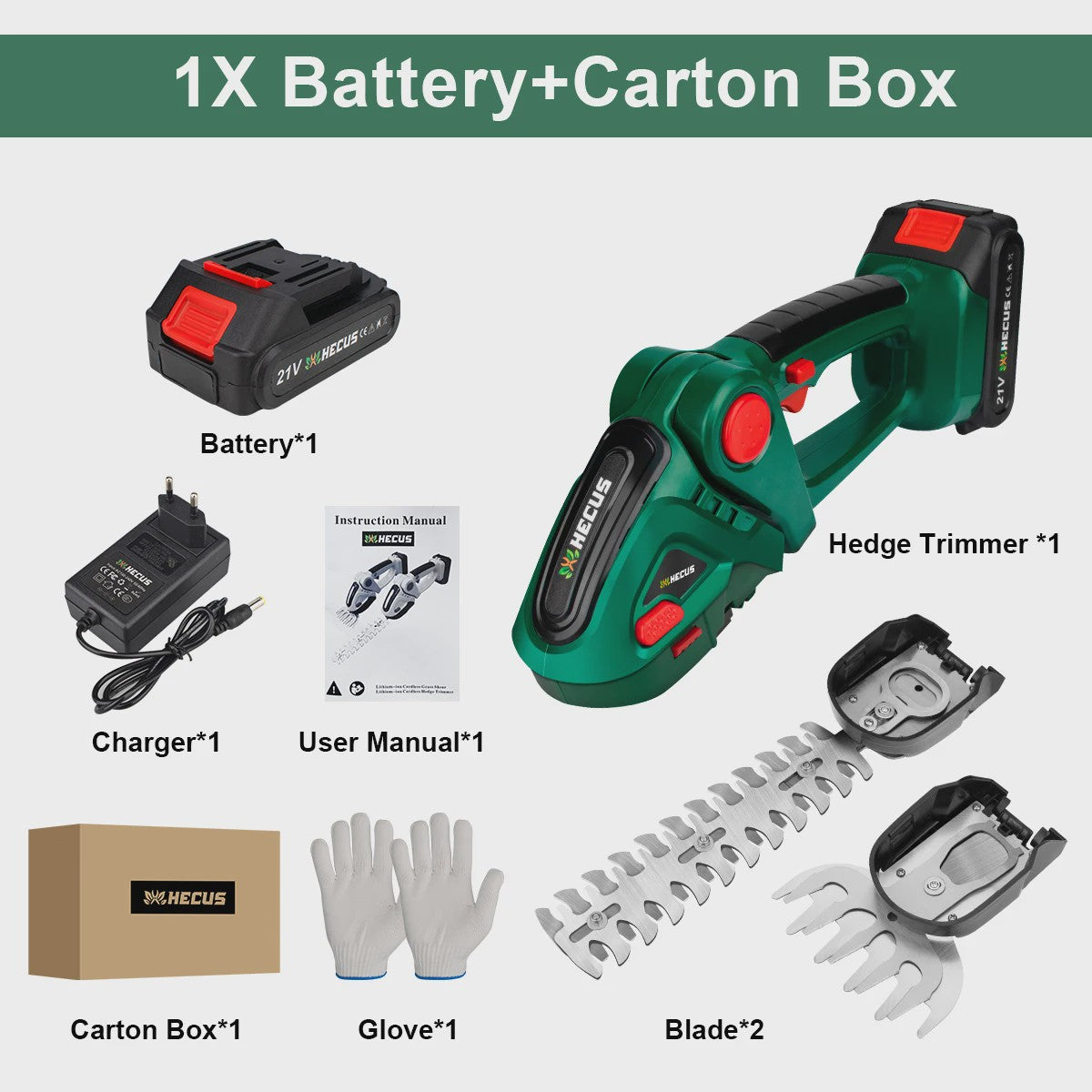 2-in-1 Snoerloze Hedgeschaar & Grasmaaier - Makita 18V Batterij Compatibel