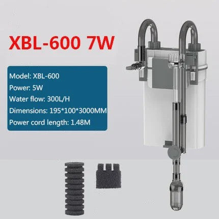 SUNSUN XBL Hang-on Aquarium Filter - Klein, Stil en Efficiënt Extern Filter