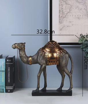 Decoratieve Kameel Beeldje - Indische Stijl Hars Sculptuur