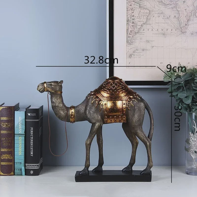 Decoratieve Kameel Beeldje - Indische Stijl Hars Sculptuur