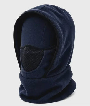 Multifunctionele Winter Balaclava met Capuchon: Fleece Nekwarmer & Winddicht Gezichtsmasker voor Buitenactiviteiten