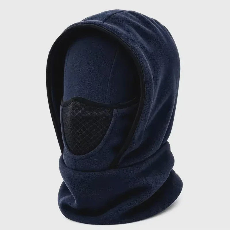 Multifunctionele Winter Balaclava met Capuchon: Fleece Nekwarmer & Winddicht Gezichtsmasker voor Buitenactiviteiten