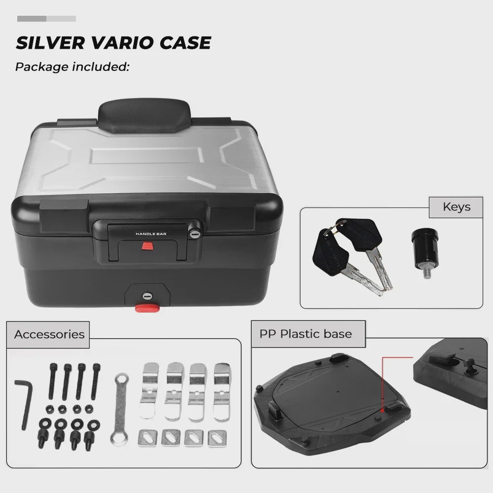 Universele Motor Topcase 40L - Waterdichte Bagagekoffer voor BMW en andere motoren