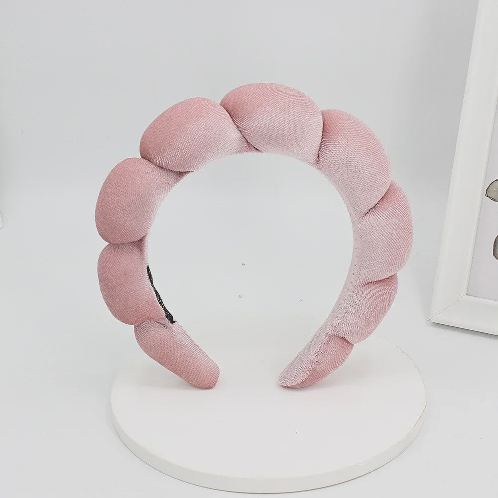 Luxe Velours Make-up Hoofdband - Comfortabel voor Gezichtswas & Huidverzorging
