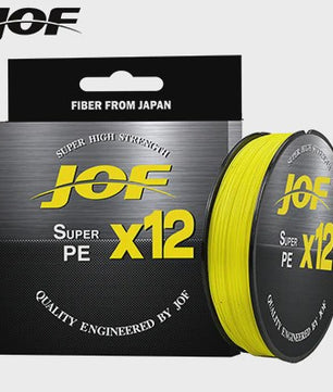 JOF X12 12-Strands Gevlochten Vislijn - Super Sterk Multifilament PE Lijn (25-92LB)
