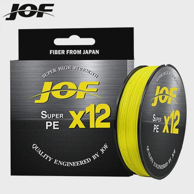 JOF X12 12-Strands Gevlochten Vislijn - Super Sterk Multifilament PE Lijn (25-92LB)