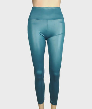 Hoge Taille Kunstleren Legging - Stretchy & All-Season Comfort