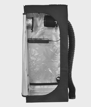 Complete Kweek Tentsysteem: Grow Tent met Ventilator, Koolstoffilter & Dimbare Full Spectrum LED Groeilamp