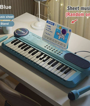 Kids Electric Piano 37 Baby Keyboard with Microphone Singing Songs Development Educational Toy Musical Instrument Games Children