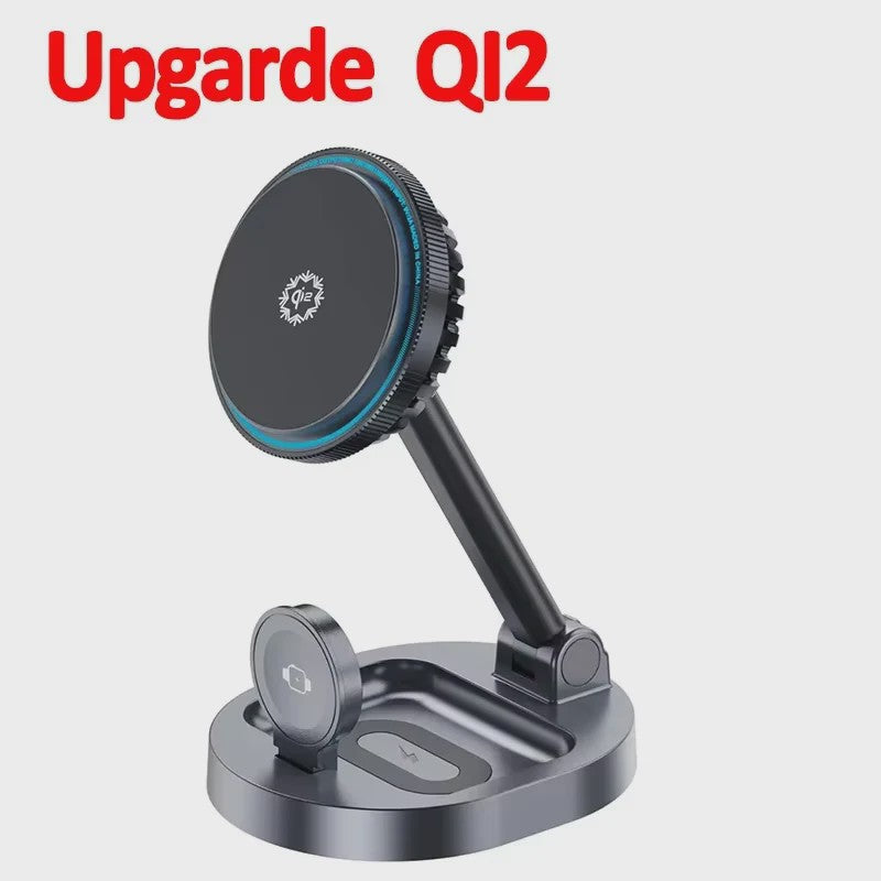 3-in-1 Magnetische Draadloze Oplader Stand & Pad voor iPhone, Apple Watch & AirPods