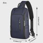 Waterdichte Heren Crossbody Tas met USB Laadpoort - Anti-diefstal Schoudertas