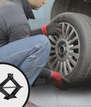 Autokrik Schaarmodel 360° Draaibare Kop - Stevige Basis voor Bandenwissel