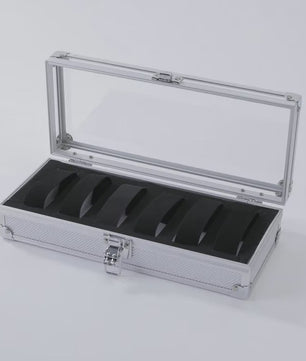 Aluminium Horlogedoos met 12 Vakken - Luxe Opberg- en Display Case