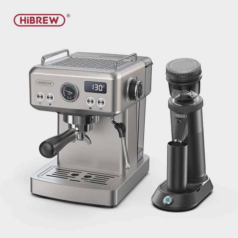 HiBREW H10A Semi-Automatische Espressomachine - 20 Bar, Instelbare Temperatuur & 58mm Portafilter