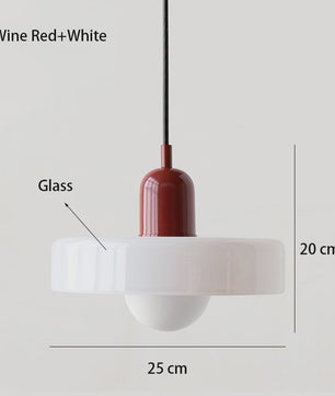 Nordic Retro Glazen Hanglamp - Stijlvolle Verlichting voor Woonkamer, Eetkamer & Slaapkamer