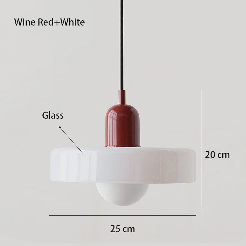 Nordic Retro Glazen Hanglamp - Stijlvolle Verlichting voor Woonkamer, Eetkamer & Slaapkamer