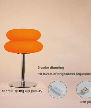 Nordic Mushroom Tafellamp - Bauhaus Design met 9-Niveaus Dimbaar Sfeerlicht