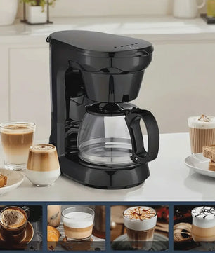 Compacte Koffiezetter 750ml (4-6 kopjes) met Uitneembare Trechter & Papierloos Filter - Ideaal voor Thuis, Kantoor & Reis