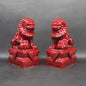 Set van 2 Chinese Foo Dogs Leeuwenbeelden - Keramiek - Woondecoratie