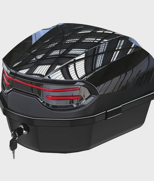 35L Motor Topkoffer - Robuuste ABS Motorbagage met Sluiting & Helmopslag