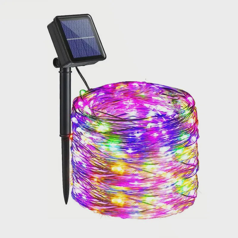 Zonne-energie Tuinslingers met 8 Modi - Waterdichte Draadverlichting voor Buitenfeesten en Kerst