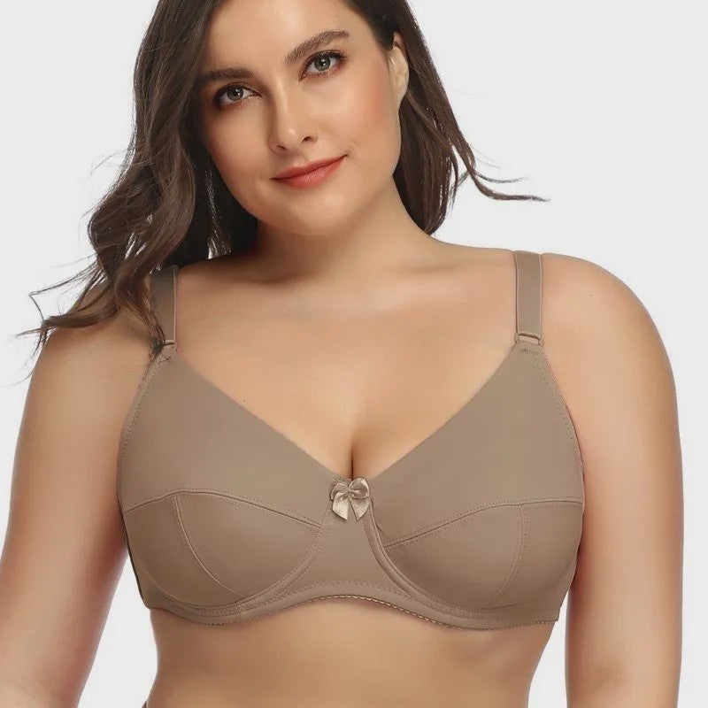 Beauwear Volle Cup Minimizer BH met Beugel - Grote Maten (36-52 D/E/F) - Zwart & Nude