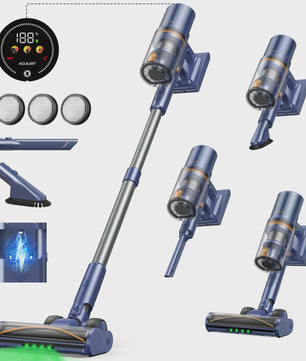 Laresar V11 Accu Stofzuiger: 650W Kracht, 75000PA Zuigkracht, 90 Min Runtime & Smart Display