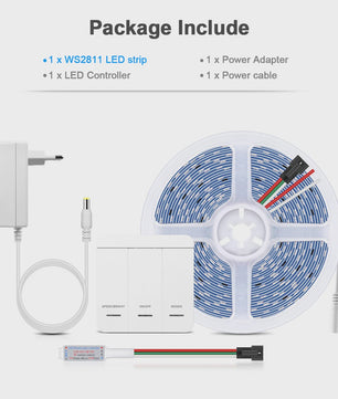 Smart WS2811 LED Strip Verlichting - 5M/10M Kit met Water Effect en Instelbare Snelheid