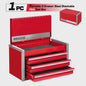 Geinxurn Mini Gereedschapskist - Compacte 3/5 Lades, Stapelbaar Staal, Rood