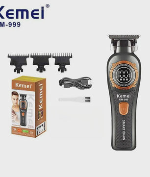 Kemei KM-999 Professionele Draadloze Trimmer met Digitaal Display
