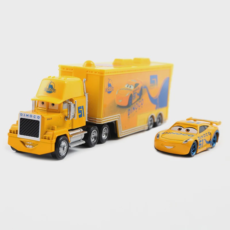 Cars Lightning McQueen Container Vrachtwagen Speelgoed - Alloy Diecast Model