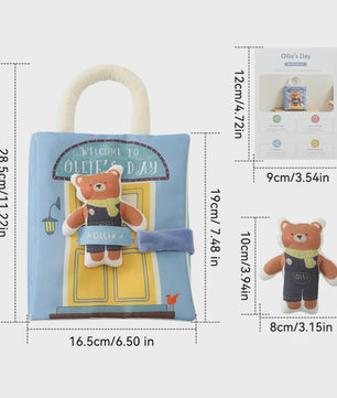 Montessori Stoffen Tissue Box Speelgoed - Educatief Sensorisch Speelgoed voor Baby's met Vinger Oefening