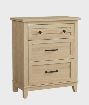 Moderne Ladekast van MDF - 74x40x75cm - Slaapkamer Commode met Textuur Fronten en Anti-Tip Kit
