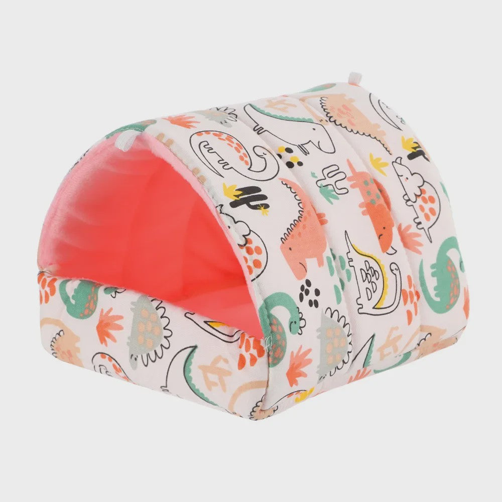 Zacht Hamsterhuisje met Schattige Dierenprints - Warm en Comfortabel Nestje