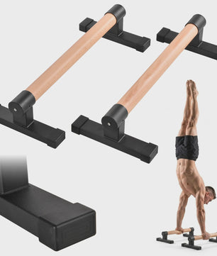 Houten Parallettes Push-Up Bars - Ergonomische Calisthenics Bars voor Krachttraining