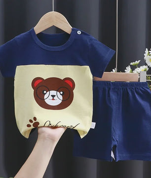Schattige Kinder T-shirt & Short Set - 100% Katoen met Leuke Cartoon Prints