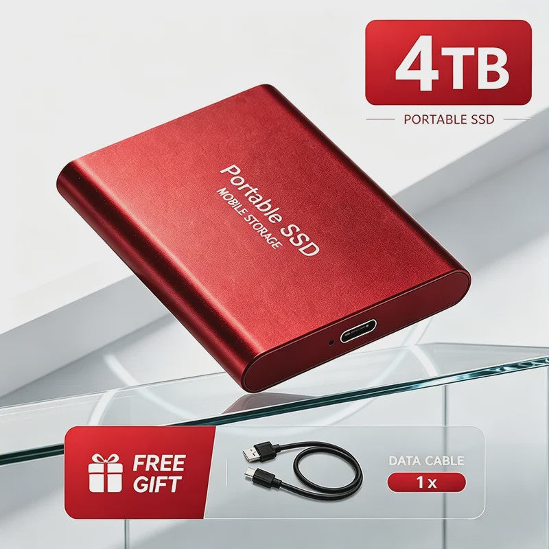 Snelle Externe SSD 1TB/2TB USB 3.1 - Compacte Mobiele Opslag voor PC & Mac