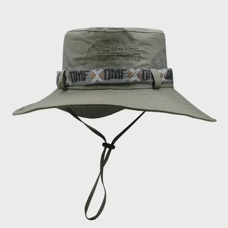 Herfst/Winter Heren Bucket Hat - UV Bescherming, Mesh Panterhoed voor Buitenactiviteiten
