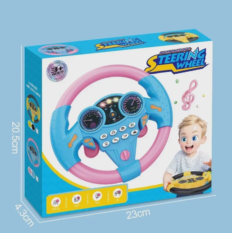 Interactief Stuurwiel Speelgoed voor Kinderen - Vroegeducatief Rijsimulatiespel met Geluid en Licht