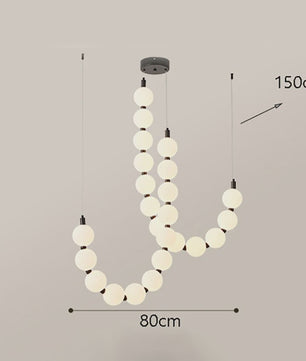 Moderne Scandinavische Plafondlamp met Bolvormige Lampjes - Hanglamp voor Woonkamer & Trap