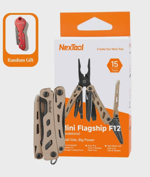 NexTool Mini Flagship F12 15-in-1 Multitool: Compacte EDC-vouwtool met tang, schaar, vijl en meer voor outdoor