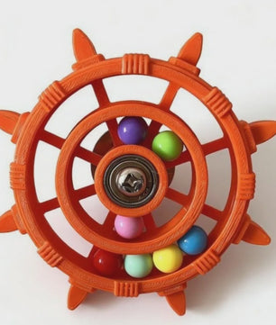 Roei/Stuurwiel Vogel Speelgoed Spinner met Kleurrijke Kralen - Plezier & Beweging voor Papegaaien