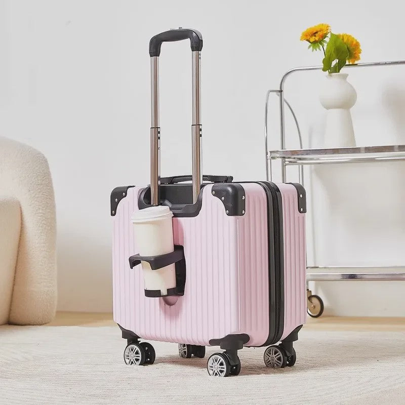 18-inch Trolley Koffer met Bekerhouder - Stijlvol en Praktisch Reisbagage
