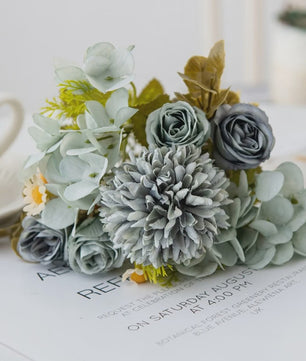 Kunstboeket Bloemcombinatie - Decoratie voor Huis, Bruiloft & Fotografie