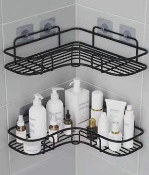 Hoek Douche Organizer - Geen Boren - Wandrek voor Badkamer & Keuken