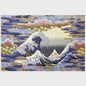 Klassieke Japanse Hokusai 'Great Wave' Canvas Poster - Tijdloze Kunst aan de Muur