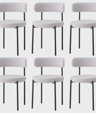 Nordic Stijl Teddy Velvet Eetkamerstoelen - Set van 2, 4 of 6