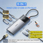 Baseus 6-in-1 USB-C Hub: 4K HDMI, 10Gbps USB 3.2, PD 100W, RJ45 Adapter